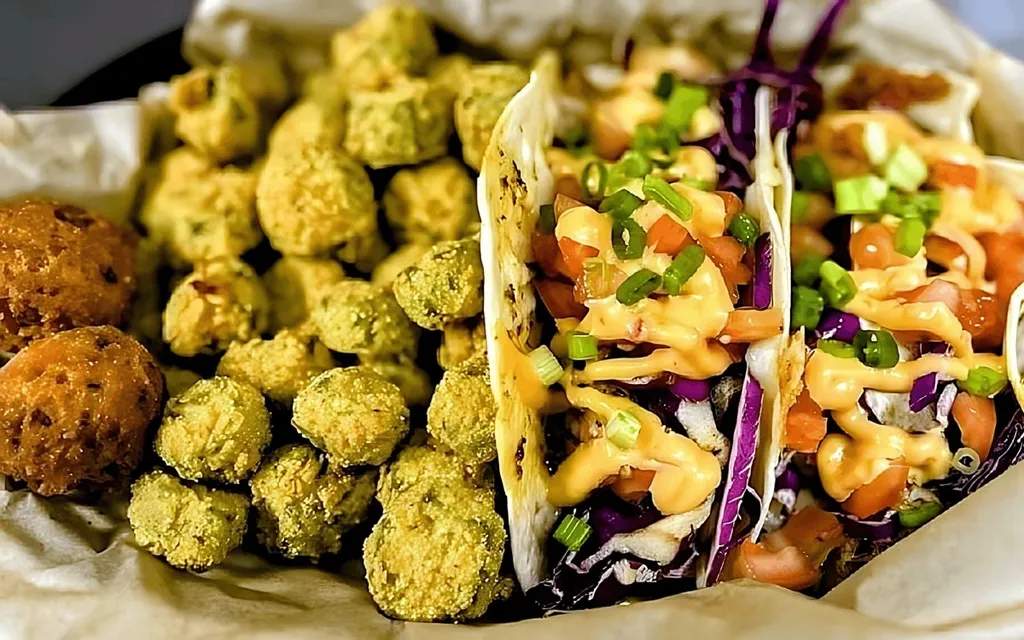 Crispy Southern Fried Okra in Houston, TX at The Catch