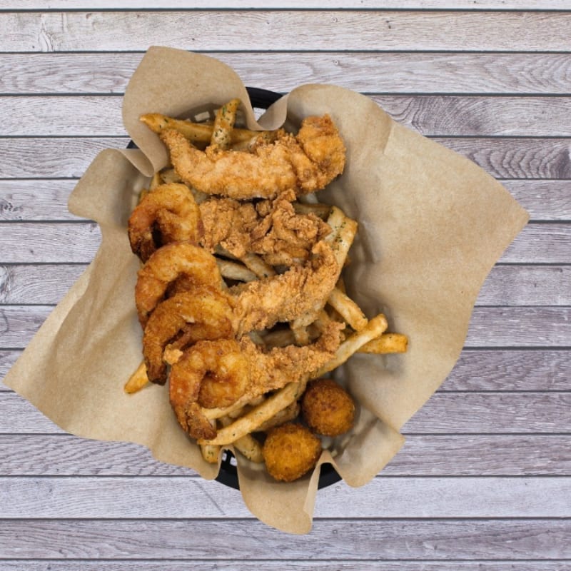 Jumbo shrimp (4) & tenders (4).