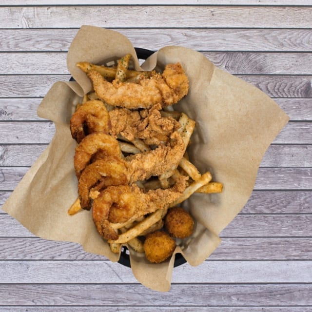 Jumbo shrimp (4) & tenders (4).