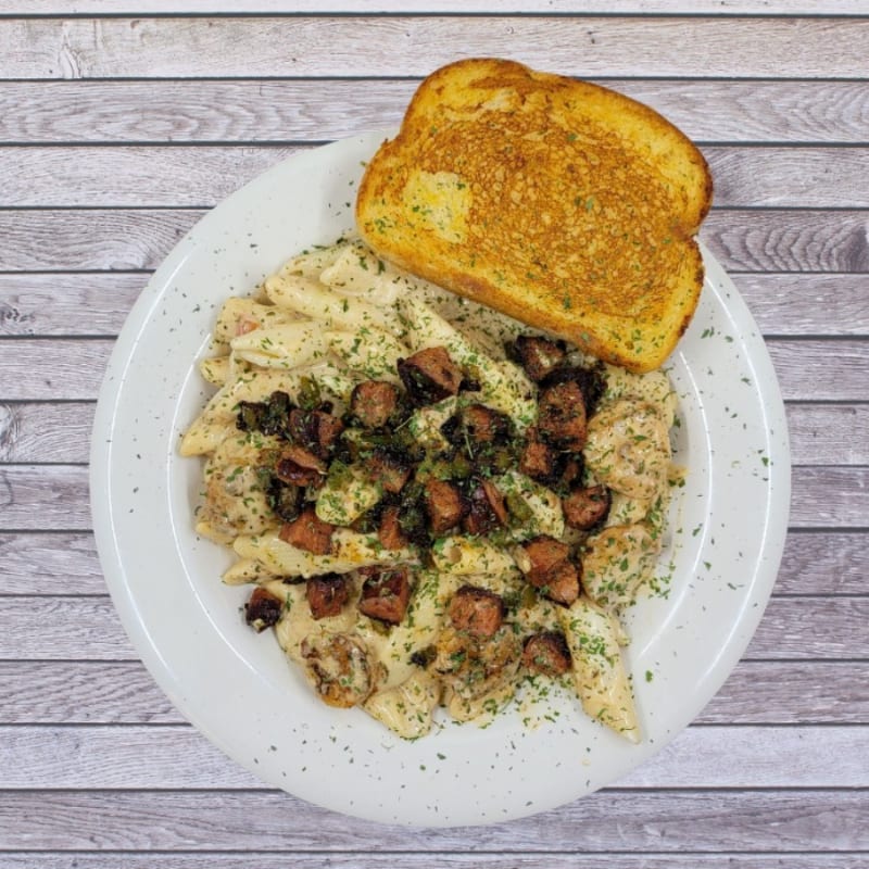 Creamy cajun pasta.