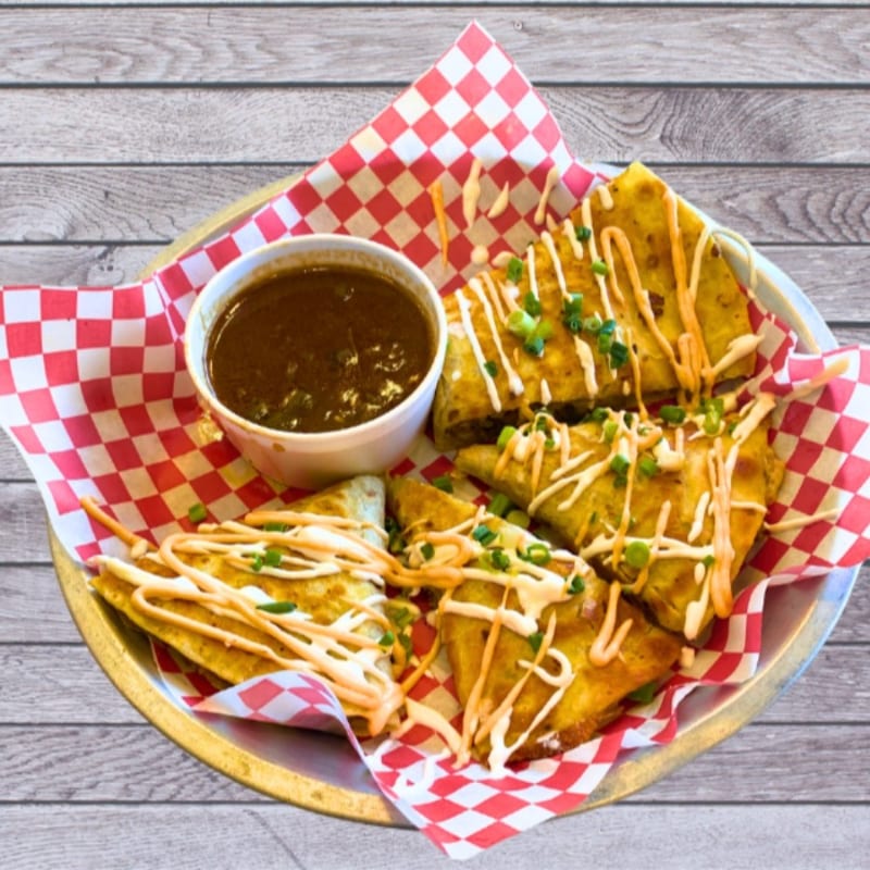 Gumbo Quesadilla.