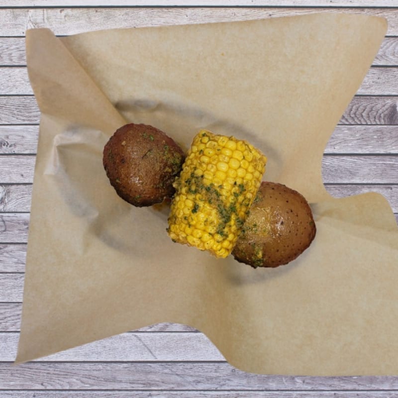 Corn & Potatoes.