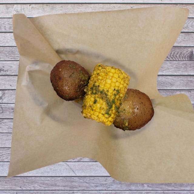 Corn & Potatoes.